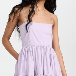 SWF tiered mini dress color: lilac NEW without tags